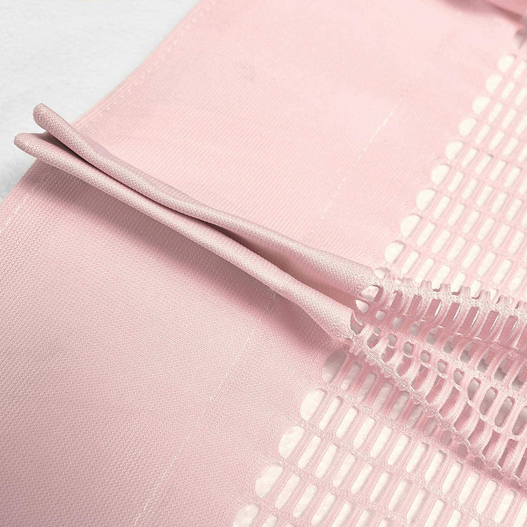Огнестойкая розовая перегородка с сетчатой ​​перегородкой больничная одноразовая ткань для занавеса для медицинского занавеса